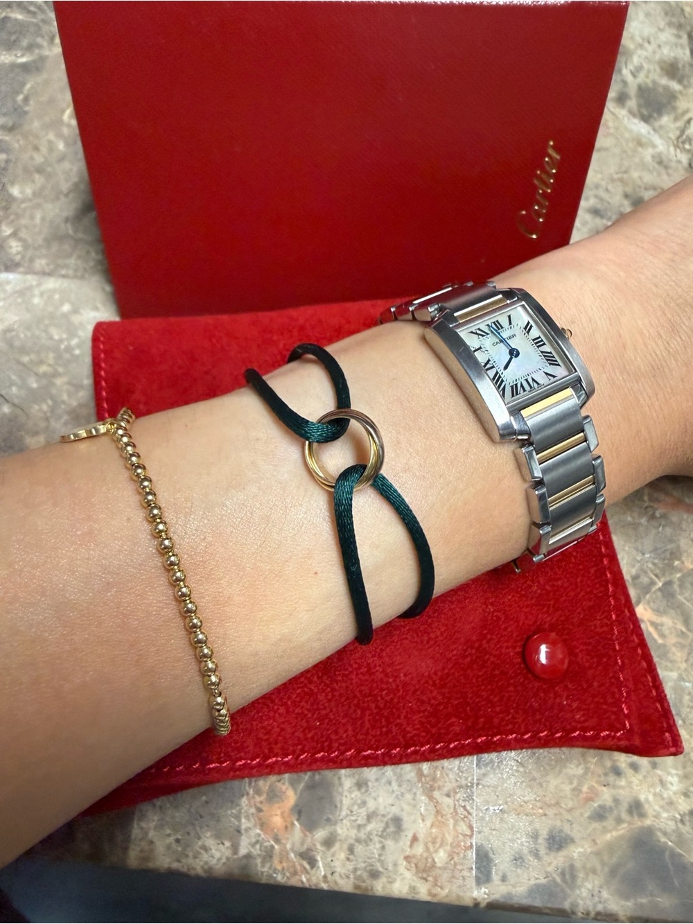 Cartier Trinity Cord Bracelet 18K Gold - Picture 5 of 9